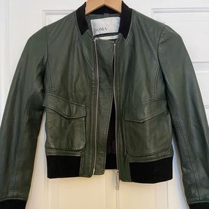 DOMA Green/Teal Leather Jacket